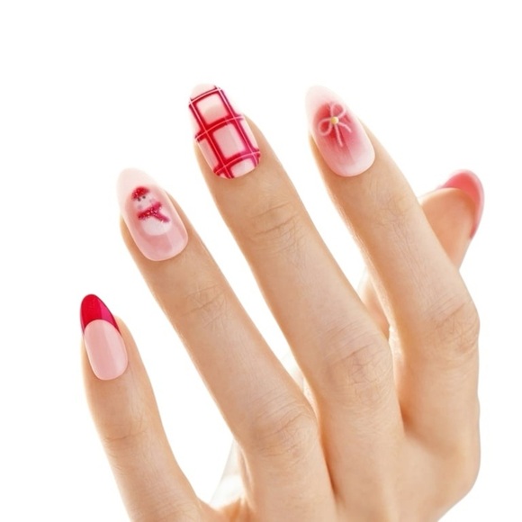 Kiss imPRESS Pink Yule Be Happy Press on Nail Kits -3 Count - Picture 5 of 5